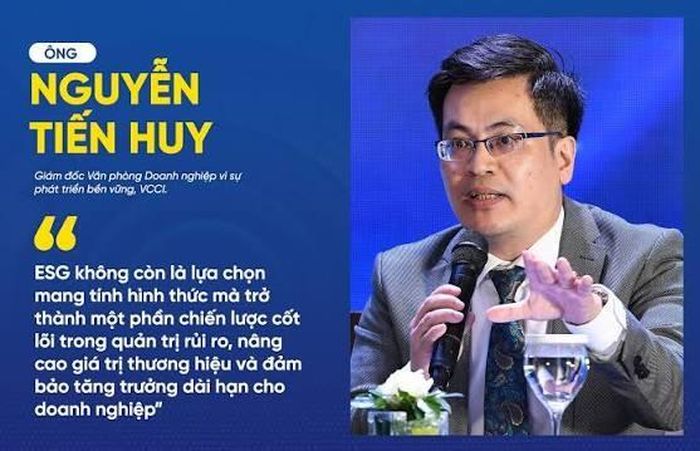 Theo ông Nguyễn Tiến Huy, ESG không nhất thiết phải là dự án lớn mà có thể bắt đầu từ việc tuân thủ nghiêm túc pháp luật lao động, sử dụng điện, nước và hệ thống sổ sách kế toán minh bạch, rõ ràng. Ảnh: Nhân vật cung cấp