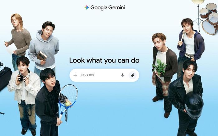 Trải nghiệm 4 tính năng tương tác mới cùng BTS ngay trên ứng dụng Gemini