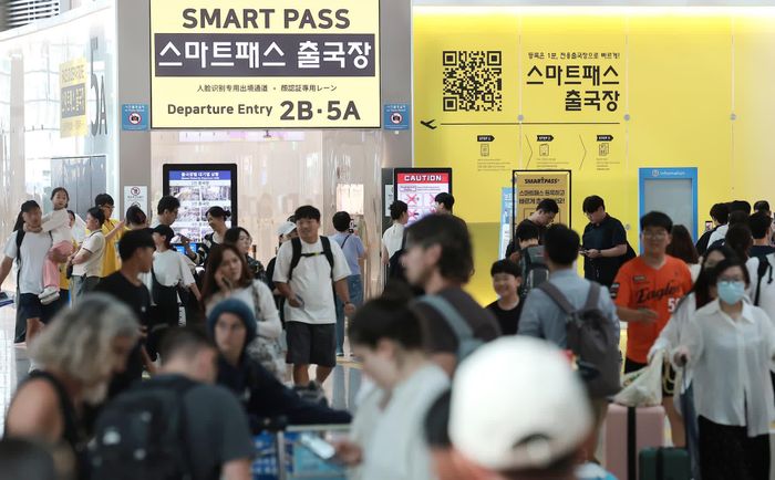 Sảnh khởi hành tại Sân bay quốc tế Incheon. Ảnh: Chosun.