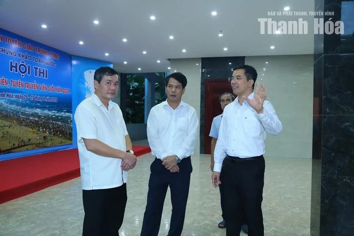 Phó Bí thư Thường trực Tỉnh uỷ Nguyễn Hồng Phong kiểm tra công tác chuẩn bị các điều kiện tổ chức Chung khảo toàn quốc Hội thi báo cáo viên, tuyên truyền viên giỏi năm 2026.