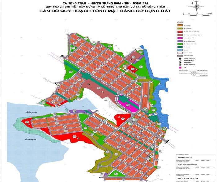 Bản đồ quy hoạch tổng thể mặt bằng sử dụng đất dự án KDC Phú An Lành.