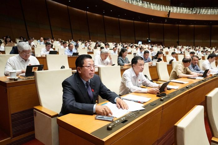Các đại biểu tham dự phiên họp.  Ảnh: Cổng thông tin điện tử Quốc hội.