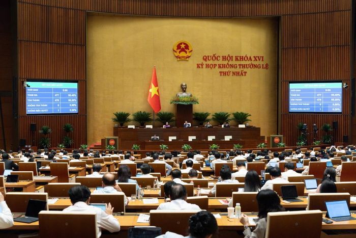 Quang cảnh phiên họp. Ảnh: Cổng thông tin điện tử Quốc hội.