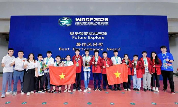  Đoàn học sinh Việt Nam tham dự cuộc thi World Robot Contest Finals (WRCF) 2026. 