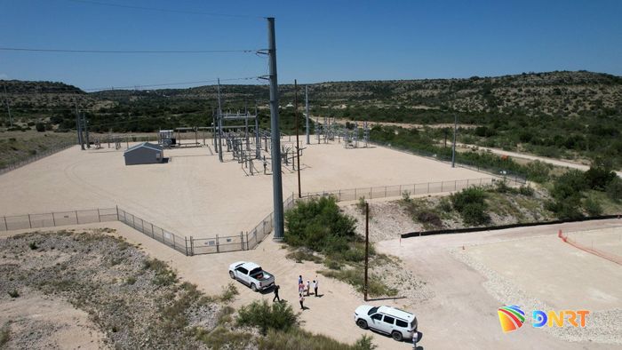 Một trong số hạng mục tại dự án năng lượng xanh tại tiểu bang Texas, Hoa Kỳ.