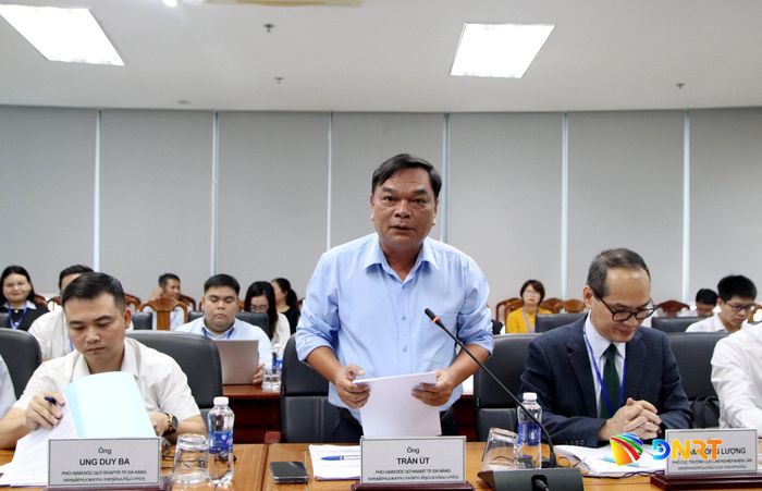 Phó Giám đốc Sở Nông nghiệp và Môi trường Đà Nẵng Trần Út phát biểu chào mừng. Ảnh: TRỌNG HUY