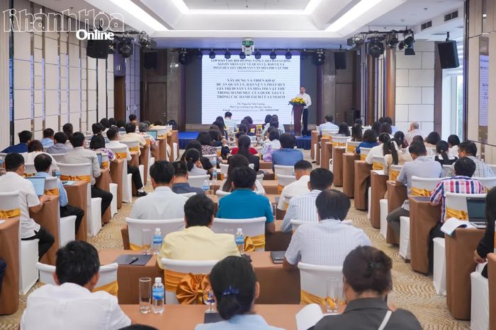 Quang cảnh lớp đào tạo.