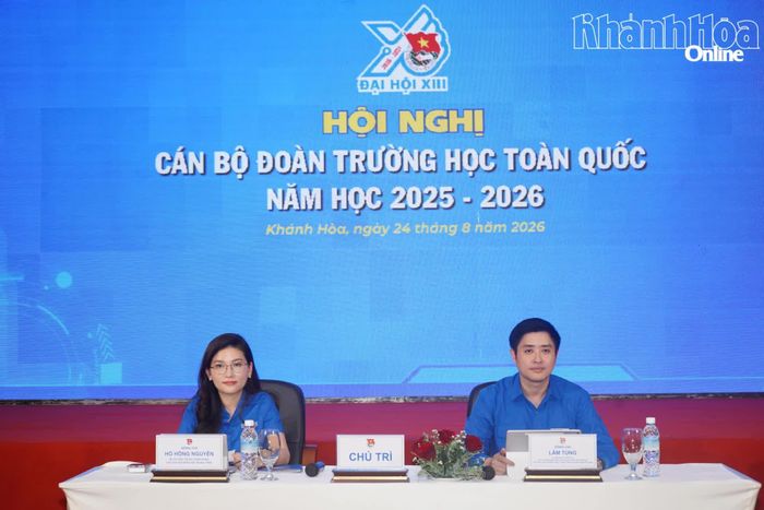 Lãnh đạo Trung ương Đoàn chủ trì hội nghị.