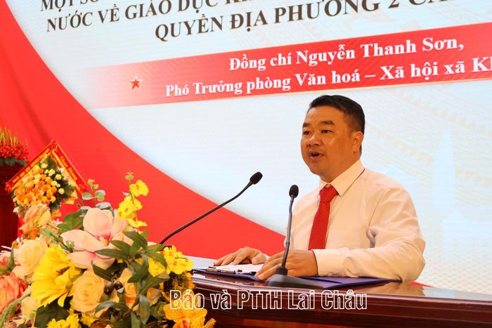 Đại biểu tham luận tại hội nghị.