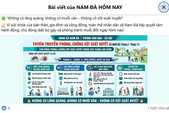 Việc sử dụng AI giúp các sản phẩm đăng tải trên các trang thông tin, fanpage của xã Nam Đà sinh động, hấp dẫn hơn