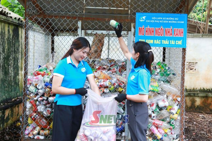 Mô hình “Ngôi nhà xanh” của Chi hội phụ nữ bản Mường Kham, xã Mường Bú.
