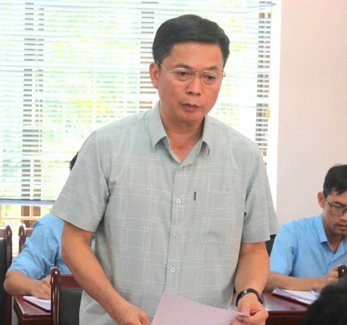 Phó chủ tịch Thường trực UBND tỉnh Lạng Sơn phát biểu tại buổi làm việc.