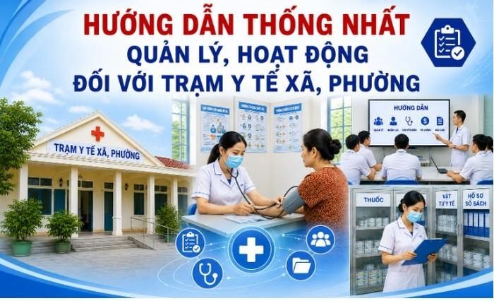 Hướng dẫn thống nhất công tác quản lý và hoạt động của Trạm Y tế xã, phường. Ảnh nguồn: Laocai.gov.vn