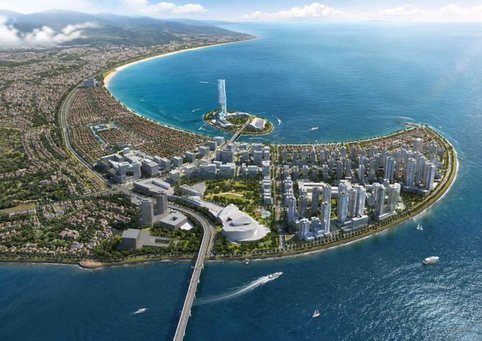 Phối cảnh dự án khu đô thị quốc tế Đa Phước với tổng vốn đầu tư gần 54.800 tỷ đồng dự kiến tái khởi động từ quý III năm nay và hoàn thành vào giữa năm 2033.
