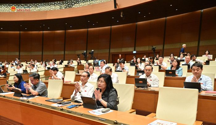 Các đại biểu tham dự phiên họp. Ảnh: Khánh Duy