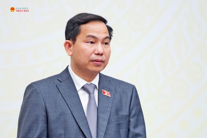 Tổng Thư ký Quốc hội, Chủ nhiệm Văn phòng Quốc hội Lê Quang Mạnh phát biểu tại Họp báo. Ảnh: Phạm Thắng