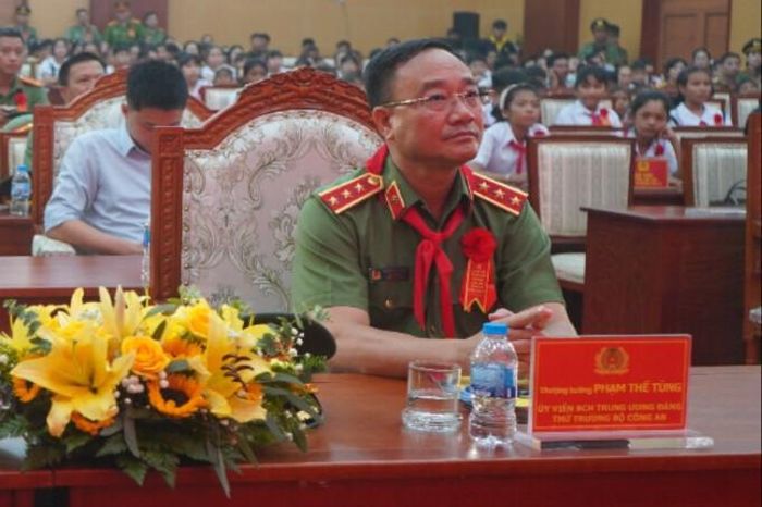 Thứ trưởng Bộ Công an, Thượng tướng Phạm Thế Tùng tham dự buổi lễ