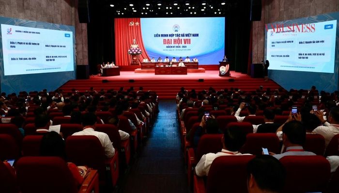 Toàn cảnh Đại hội đại biểu toàn quốc Liên minh HTX Việt Nam khóa VII, nhiệm kỳ 2026-2031.