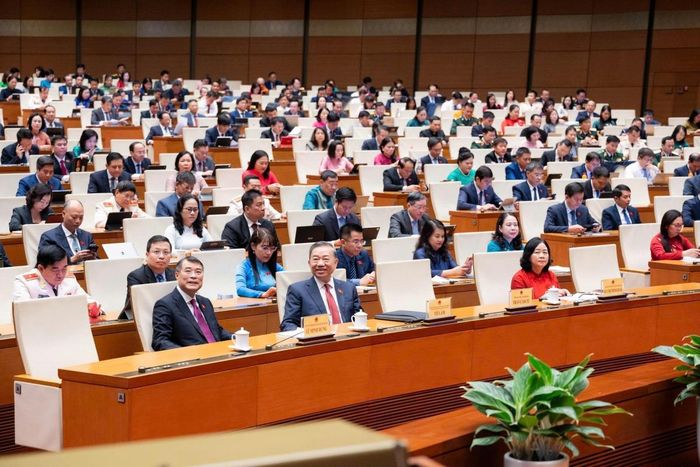 Lãnh đạo Đảng, Nhà nước tham dự phiên bế mạc (Ảnh: VPQH)
