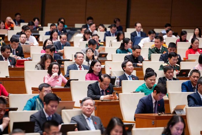 Các đại biểu dự phiên họp.