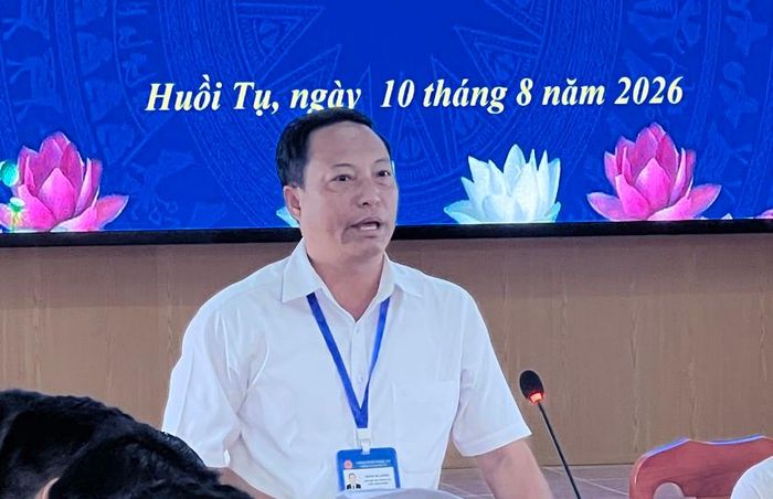 Chủ tịch Ủy ban nhân dân xã Huội Tụ Dềnh Bá Lồng. Ảnh: HQ