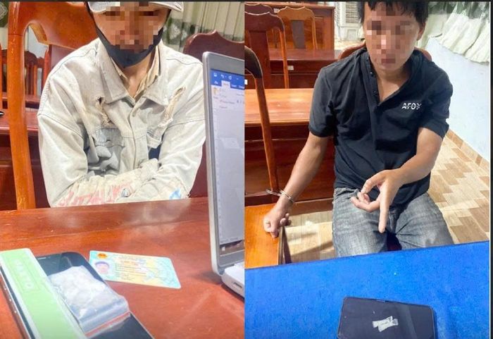 Tang vật và các đối tượng liên quan. Ảnh: CA.