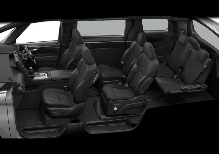 Cấu hình 7 chỗ với hai ghế độc lập ở hàng thứ hai giúp Alphard có thể phục vụ đồng thời nhu cầu chở lãnh đạo và sử dụng cùng gia đình. Ảnh: Toyota Motor Corporation. 