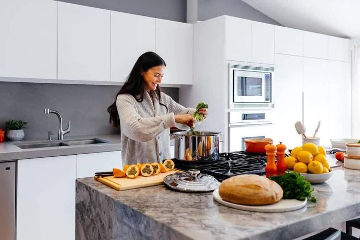 Đảo bếp càng lớn, không gian càng bị thu hẹp