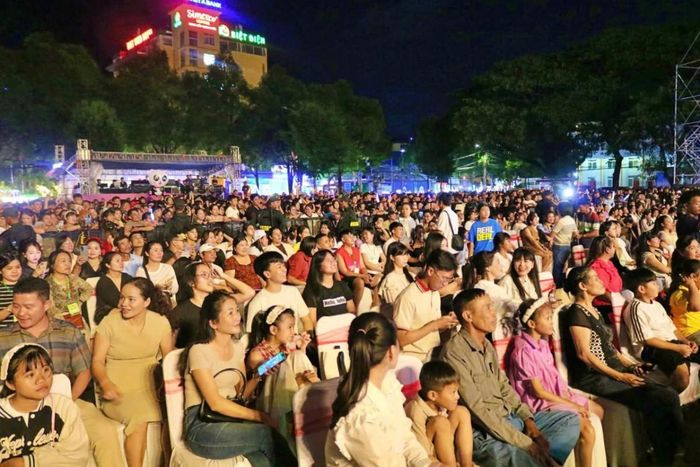  Các đại biểu tham gia đêm nhạc hội. 