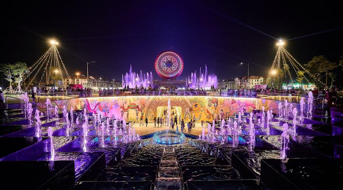 Show nhạc nước tại Quảng trường Thời đại.