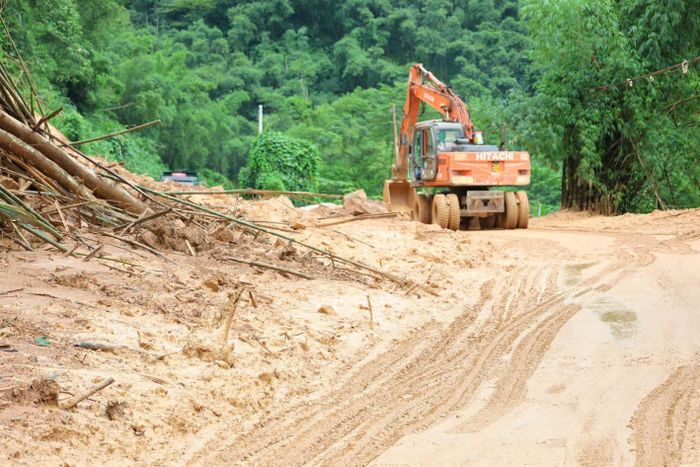 Tính đến ngày 24/8, xã Trung Hạ tổ chức di dời 38 hộ dân với 153 nhân khẩu ra khỏi khu vực có nguy cơ mất an toàn do sạt lở, đá lăn. 