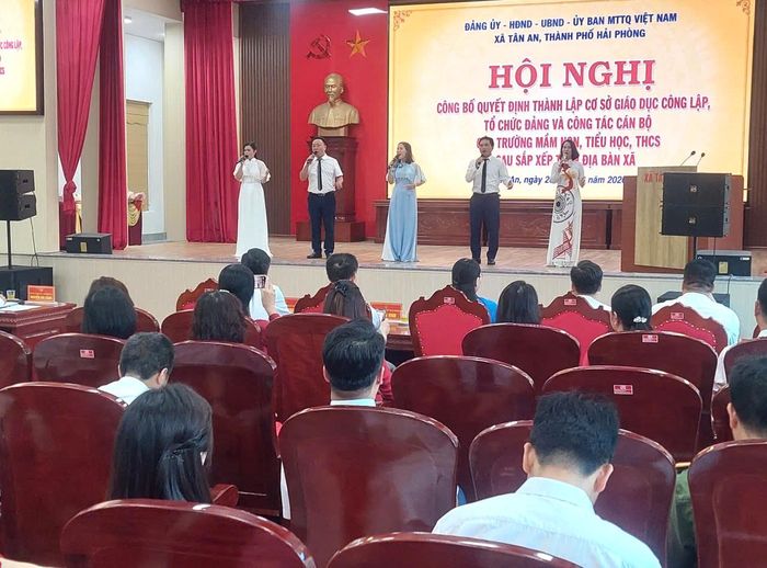 Sau sắp xếp, xã Tân An còn 6 trường học, giảm 50% số cơ sở giáo dục trước khi sáp nhập. Ảnh: Đ.Tùy.