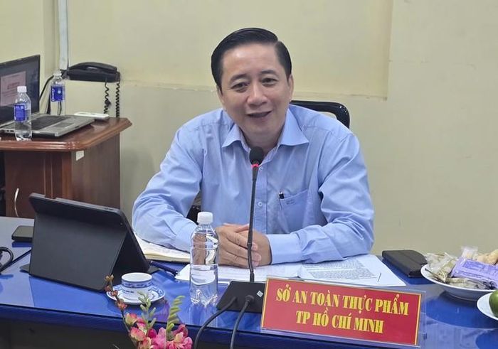 BS Chuyên khoa II Lê Minh Hải, Phó Giám đốc Sở An toàn thực phẩm TP Hồ Chí Minh phát biểu ý kiến.