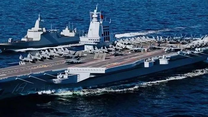 Tàu sân bay cũng có khả năng mang theo máy bay trinh sát và điều khiển radar tầm xa KJ-600, trực thăng và các phiên bản máy bay không người lái tấn công GJ-11 đặt trên boong.