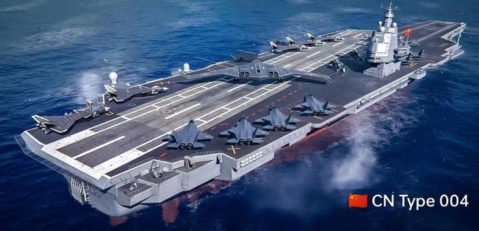Không đoàn của tàu sân bay có thể bao gồm các tiêm kích tàng hình J-35, máy bay chiến đấu đa năng J-15 và các phiên bản tác chiến điện tử của chúng.