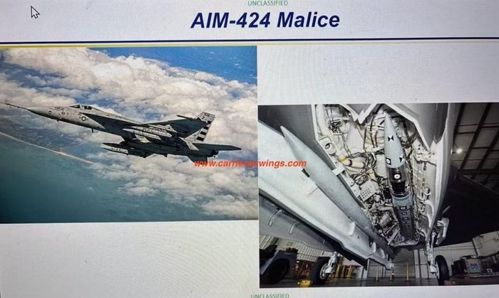 Mặc dù hình ảnh của tên lửa AIM-424 Malice chỉ được công bố vào ngày 22/8/2026, nhưng theo thông tin hiện có, quá trình thử nghiệm đã bắt đầu từ mùa đông năm 2025.