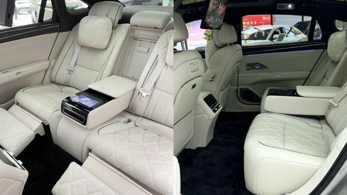  Không gian hàng ghế sau của BYD Da Han. Ảnh: Pinche Xinbaimei.