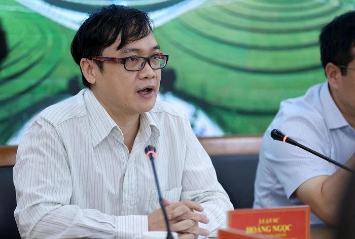 Luật sư Hoàng Ngọc, Trưởng Văn phòng luật sư Nhiệt Tâm và Cộng sự. Ảnh: DV.