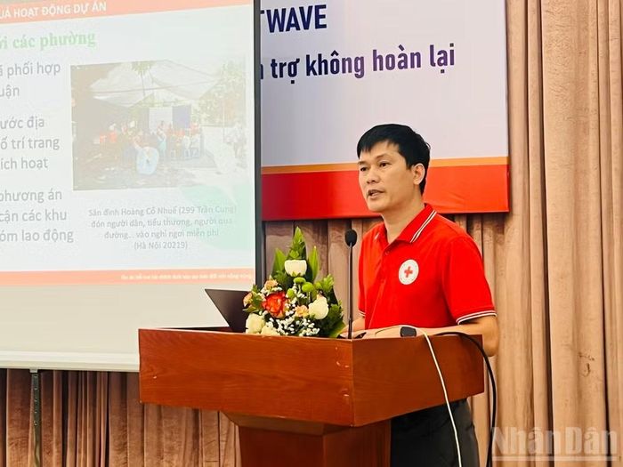 Ông Vũ Ngọc Kiên, cán bộ dự án Trung ương Hội Chữ thập đỏ Việt Nam.