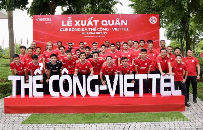 Đội bóng Thể Công - Viettel trong mùa giải mới.