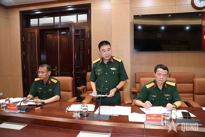 Thủ trưởng Tổng công ty 319 báo cáo kết quả hoạt động sản xuất kinh doanh và chiến lược phát triển giai đoạn 2026-2030. 