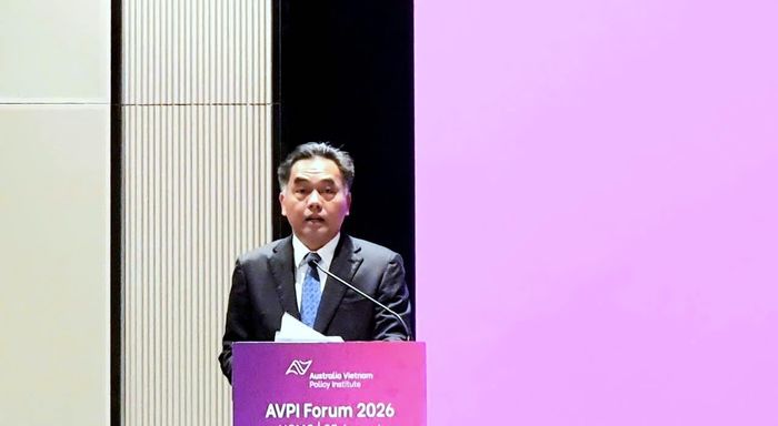 Phó Chủ tịch Thường trực UBND TPHCM Nguyễn Lộc Hà phát biểu chào mừng tại diễn đàn AVPI. Ảnh: THỤY VŨ