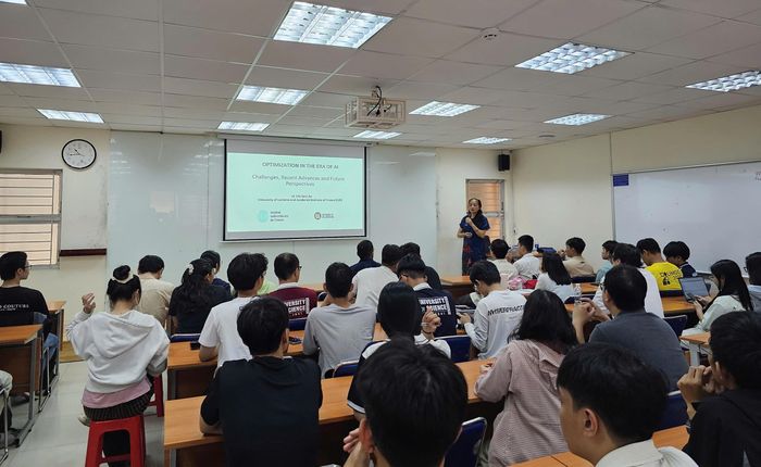  Sự kiện thu hút đông đảo sinh viên tham dự. Ảnh: CÔNG CHƯƠNG 