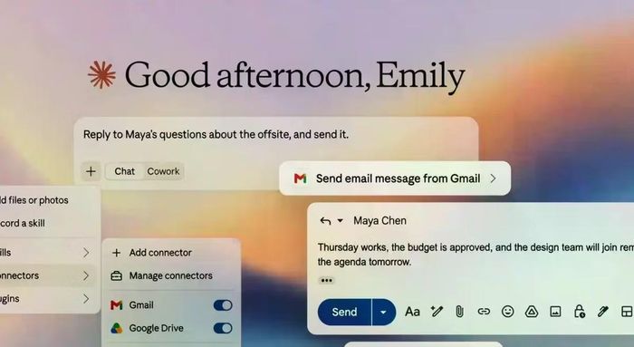 Claude trên Google Workspace giờ đã có thể tự soạn và gửi email theo quy tắc trước đó mà không cần người dùng phải xác nhận lại.