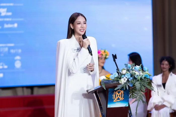 Hoa hậu Bảo Ngọc tham gia vòng thi Head to Head Challenge của Miss World.