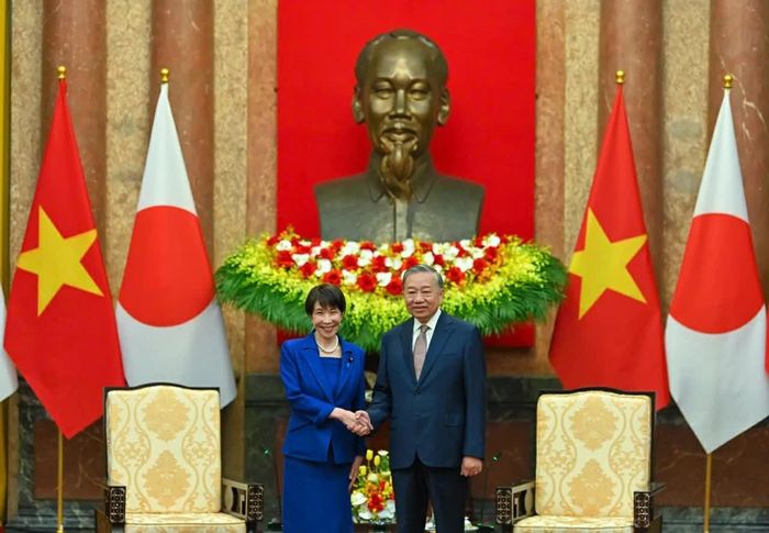 Tổng Bí thư, Chủ tịch nước Tô Lâm tiếp Chủ tịch Đảng Dân chủ Tự do, Thủ tướng Nhật Bản Takaichi Sanae nhân chuyến thăm chính thức Việt Nam, tháng 5/2026. (Ảnh: Thành Long)