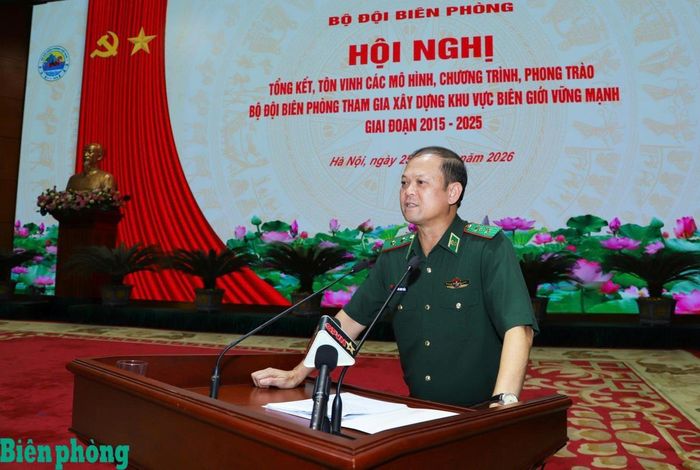 Trung tướng Nguyễn Anh Tuấn phát biểu đáp từ và kết luận Hội nghị. Ảnh: Ngọc Lâm