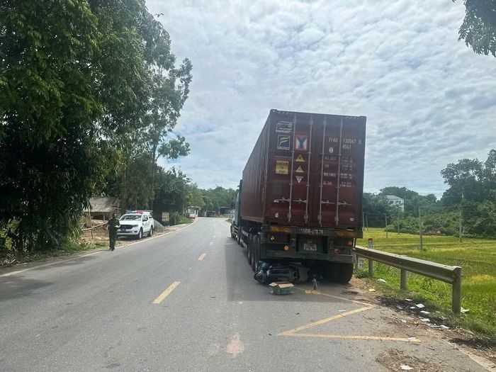 Hiện trường vụ tai nạn. Ảnh CACC