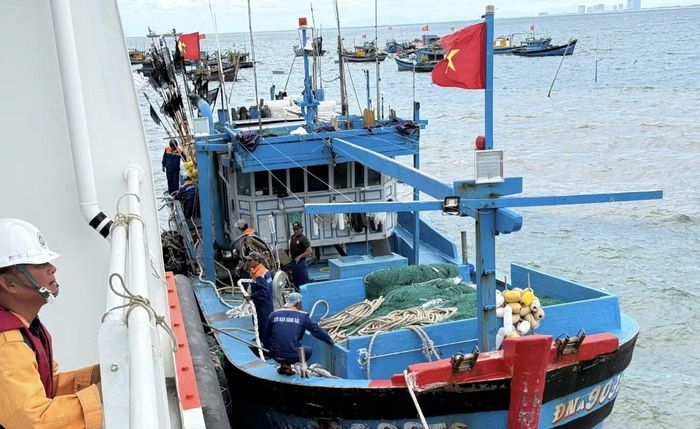 Sau hơn 64 giờ tổ chức cứu nạn liên tục trong điều kiện biển động mạnh, đến 11h ngày 24/8, tàu SAR 631 đã đưa tàu cá ĐNa 90968 TS cùng 9 ngư dân về bờ an toàn. Ngay sau khi tàu cập bến, lãnh đạo Trung tâm Phối hợp tìm kiếm, cứu nạn hàng hải Việt Nam đã thăm hỏi, động viên các ngư dân sau hành trình đầy hiểm nguy.