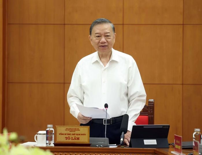 Tổng Bí thư, Chủ tịch nước Tô Lâm phát biểu. Ảnh: TTXVN.